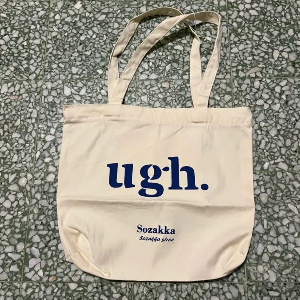 Sozakka Stroe Tote Bag ugh Beige