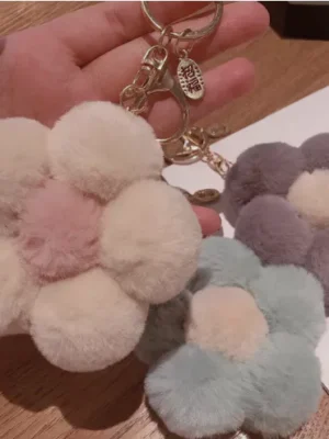 sg-11134301-7rcc7-lt4yg7ebotvfc8.webp Creative New Flower Plush Ball Keychain