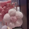 Creative New Flower Plush Ball Keychain